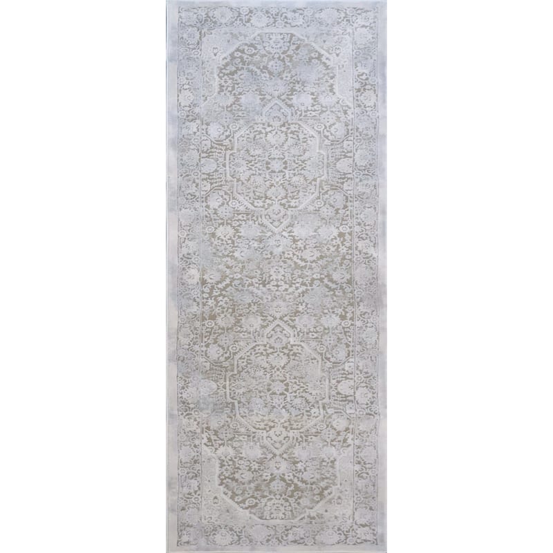 Marissa Collection Beige Abstract Transitional Area Rug - 2'6x7'7 (Runner)