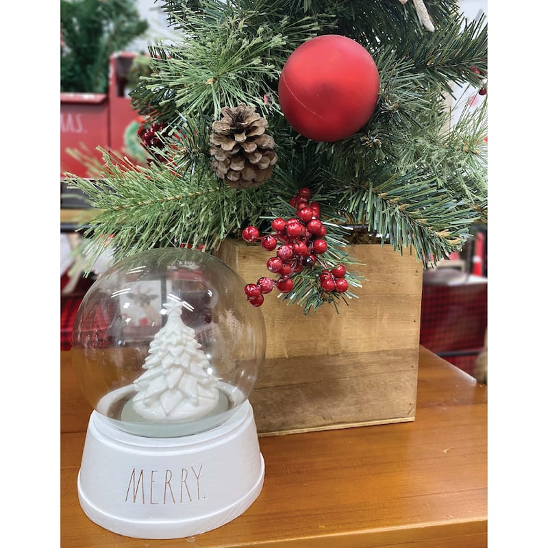 Rae Dunn CHRISTMAS Snow Globe with Music