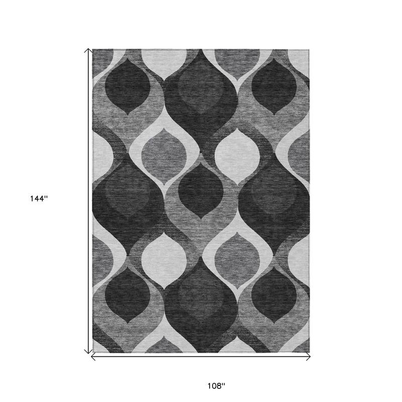 HomeRoots Ogee Transitional Rectangle Outdoor Rug