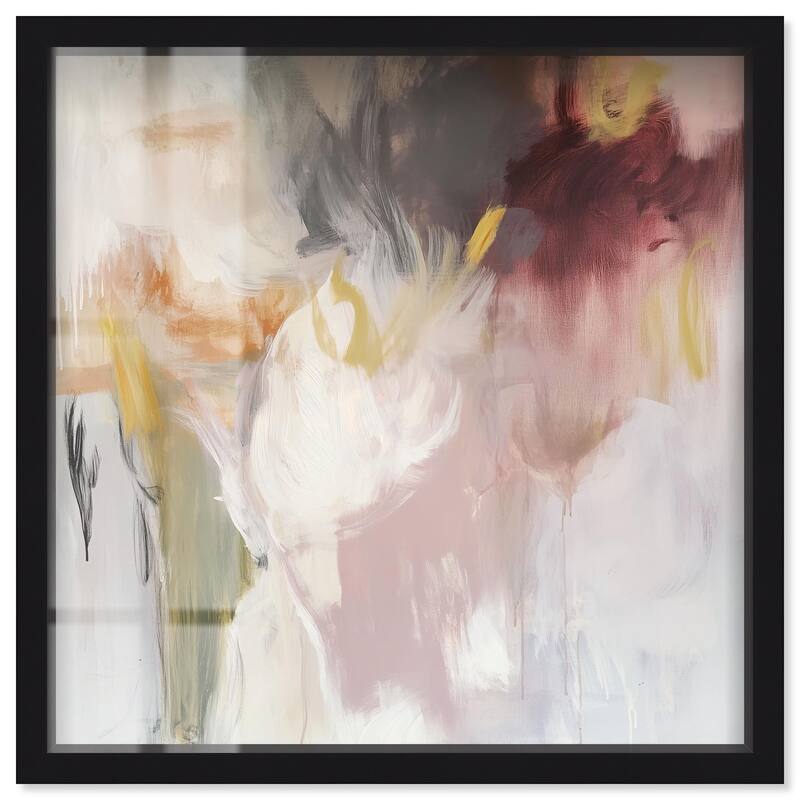 Painterly Energy Shadowbox by Art Remedy - Black - 20" x 20"