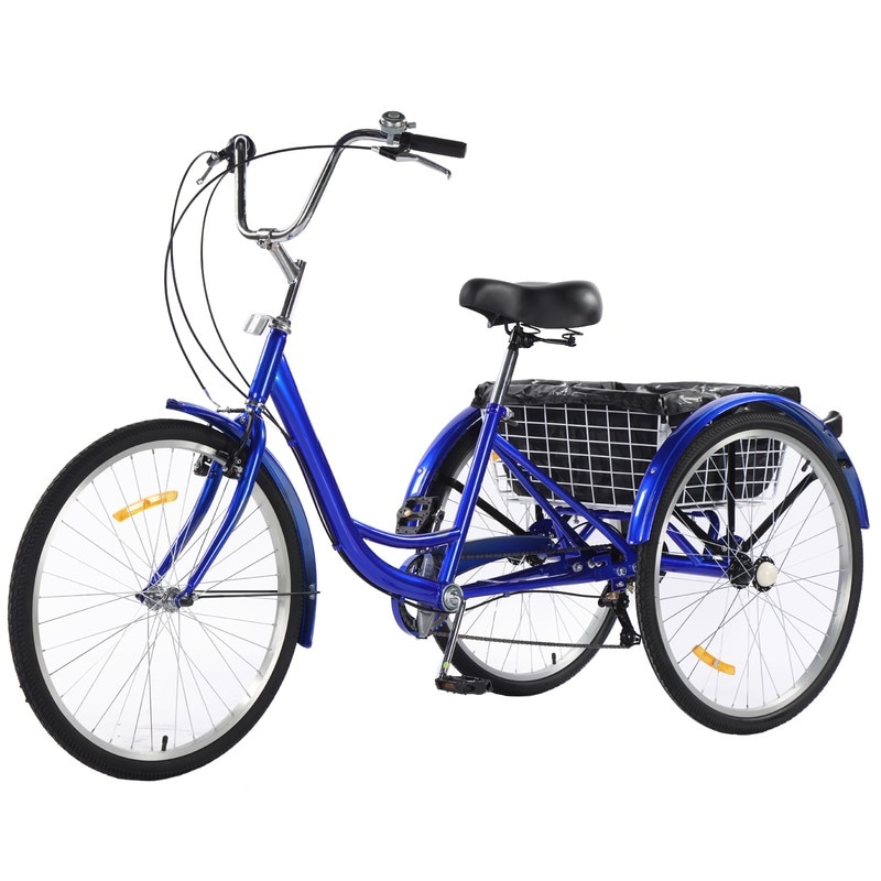 Adult Tricycles 26 Inch, 7 Speed, 3 Wheel Bikes for Men and Women - 26