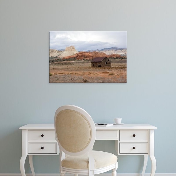 Easy Art Prints Diane Johnson's 'Outbuilding Cottonwood Canyon Road' Premium Canvas Art