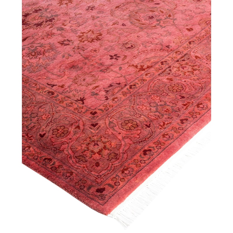 Overdyed One-of-a-Kind Hand-Knotted Area Rug - Pink - 4' 8" x 7' 2"
