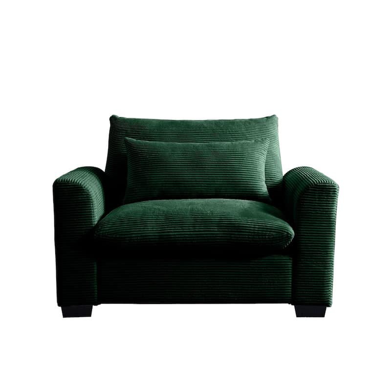 Luxurious corduroy fabric ergonomic soft sofa