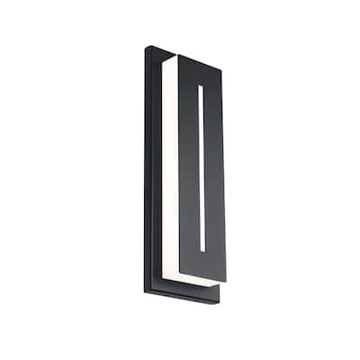 Midnight LED 16in Indoor or Outdoor Wall Light 3-CCT 3000K-3500K-4000K Set to 3000K