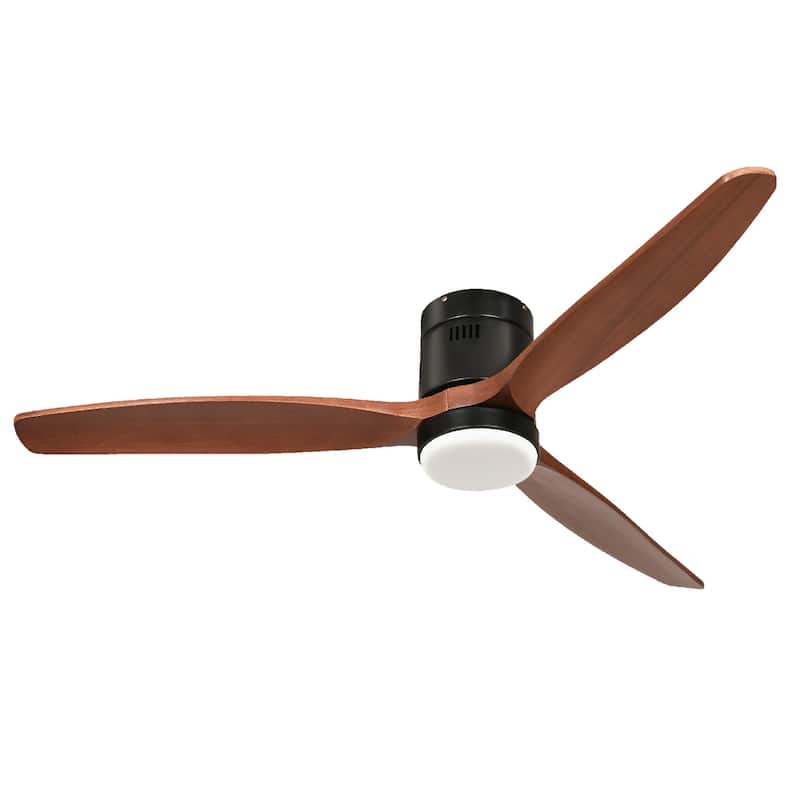 Moasis 52 Inch Low Profile Smart Ceiling Fan with Light and Remote