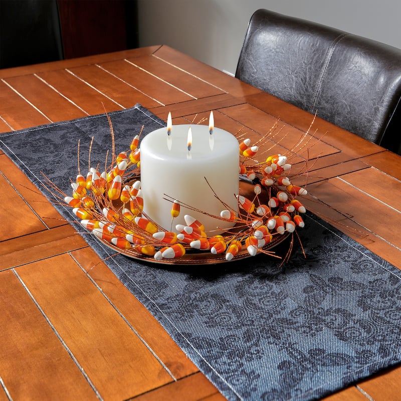 16" Candy Corn Wreath