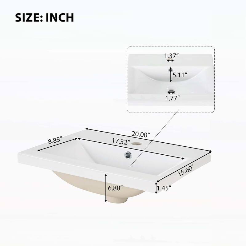 Freestanding Vanity Set with Two-tier Shelf,Adjustable Shelf