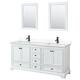 Option White / White Cultured Marble Top / Matte Black