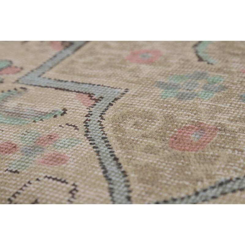 Medallion Tabriz Persian Area Rug Oriental Handmade Wool Carpet - 8'0"x 11'1"