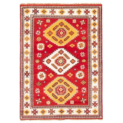 ECARPETGALLERY Hand-knotted Royal Kazak Red Wool Rug - 5'8 x 7'10