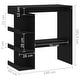 preview thumbnail 38 of 48, vidaXL Bar Table with Storage Rack 39.4"x19.7"x40" Engineered Wood - 39.4" x 19.7" x 40"