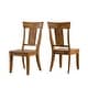 preview thumbnail 7 of 18, Eleanor Black Farmhouse Trestle Base Panel Back 6-piece Dining Set by iNSPIRE Q Classic Antique Black Table - Oak Chairs and Bench