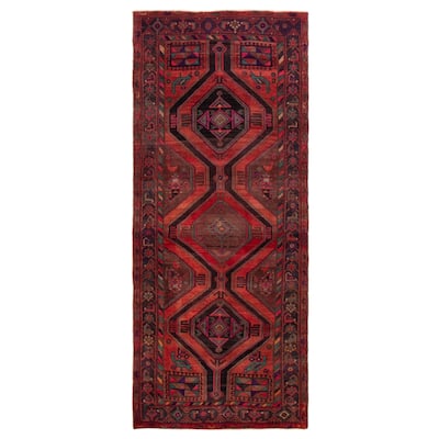 ECARPETGALLERY Hand-knotted Konya Anatolian Red Wool Rug - 4'3 x 10'2