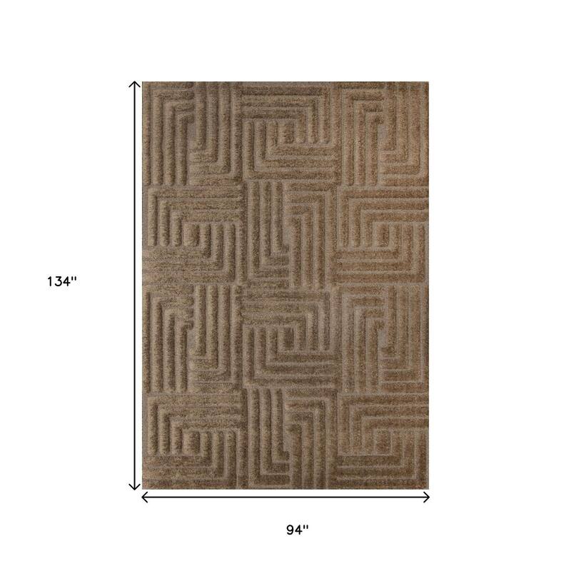HomeRoots Geometric Modern Rectangle Area Rug