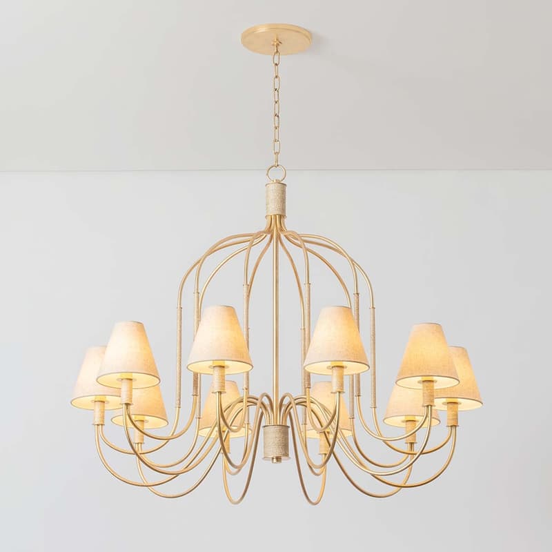 Hudson Valley Lighting 5744 Warrensburg 10 Light 44" Wide Chandelier