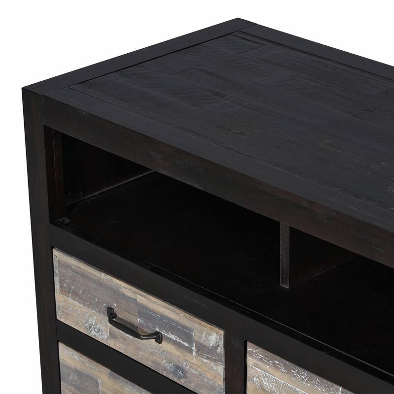 Retro Distressed Wooden TV Stand for up to 65" TVs