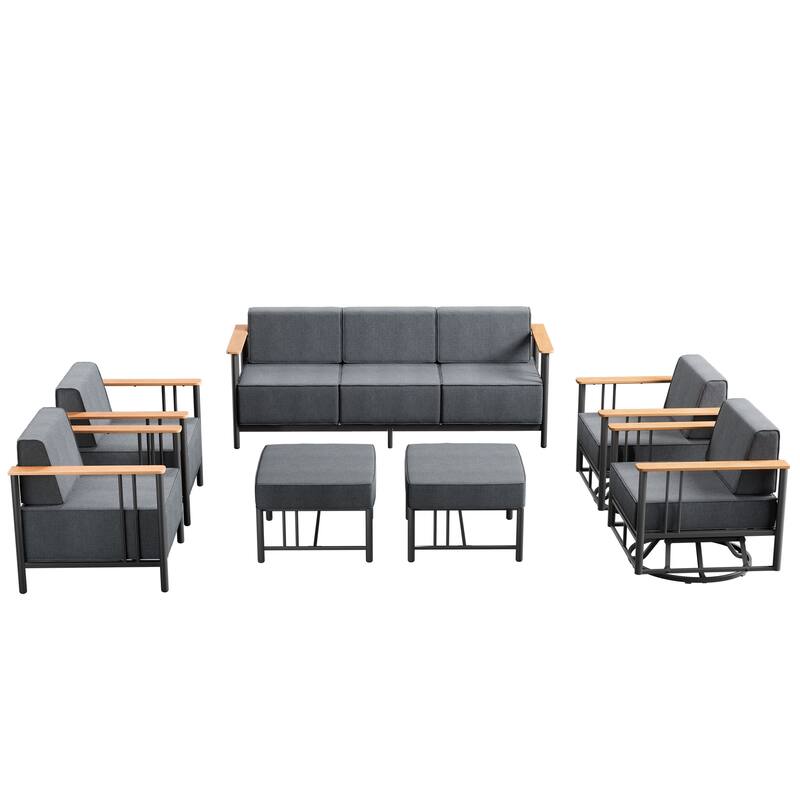 Outdoor Patio Funiture Set with Extra-Thick Seat cushion