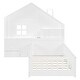 preview thumbnail 4 of 10, Twin Size House Bed with Window and Bedside Drawers, Platform Bed with Shelves and a set of Sockets and USB Port