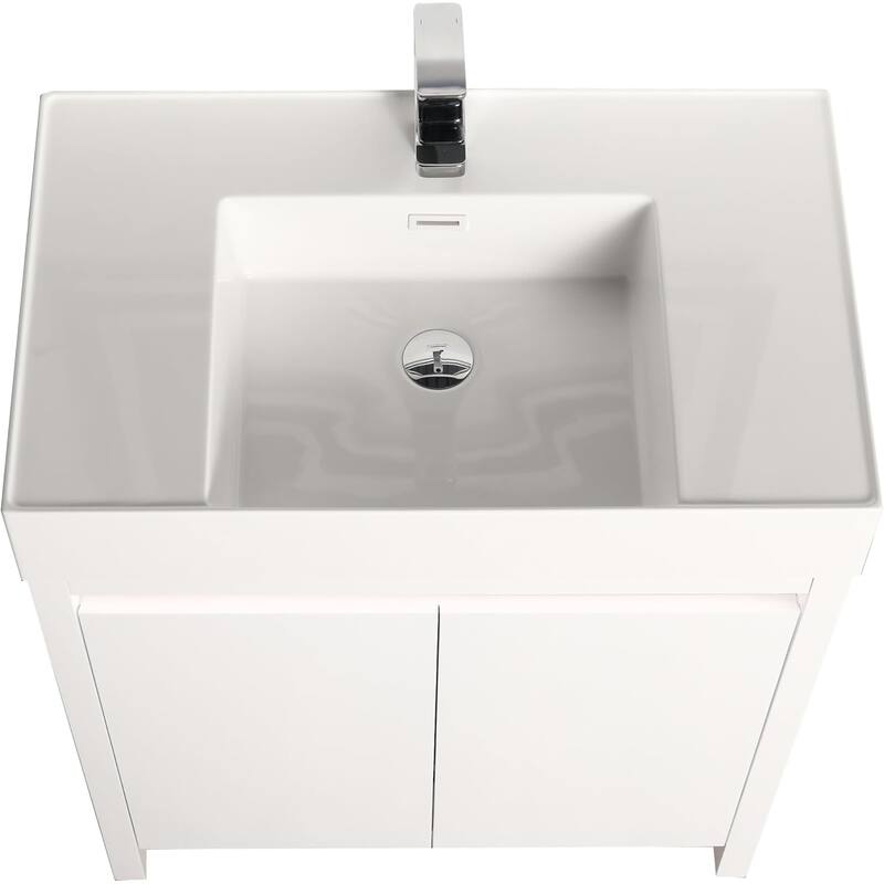 Blossom 48" All Wood Freestanding Bathroom Vanity with Acrylic Sink