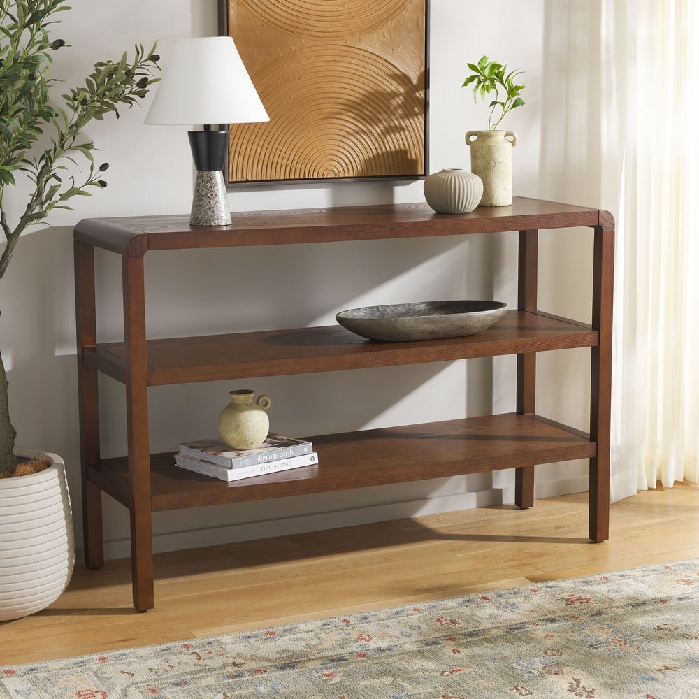 SAFAVIEH Home Omara 2 Shelf Console Table - 53"W x 17"D x 36"H
