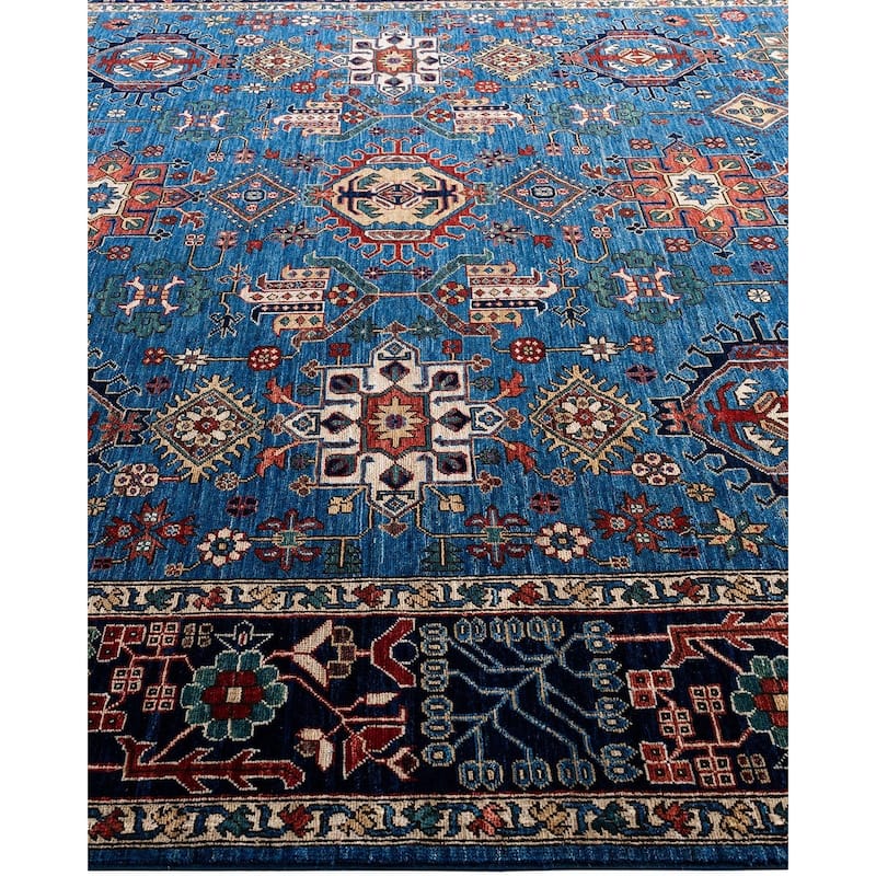 Serapi One-of-a-Kind Hand-Knotted Area Rug - Light Blue, 8' 0" x 9' 9" - 8' 0" x 9' 9"