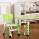 preview thumbnail 3 of 9, Kids Table and 6 Chair Set Activity Art Table for Classroom Daycares