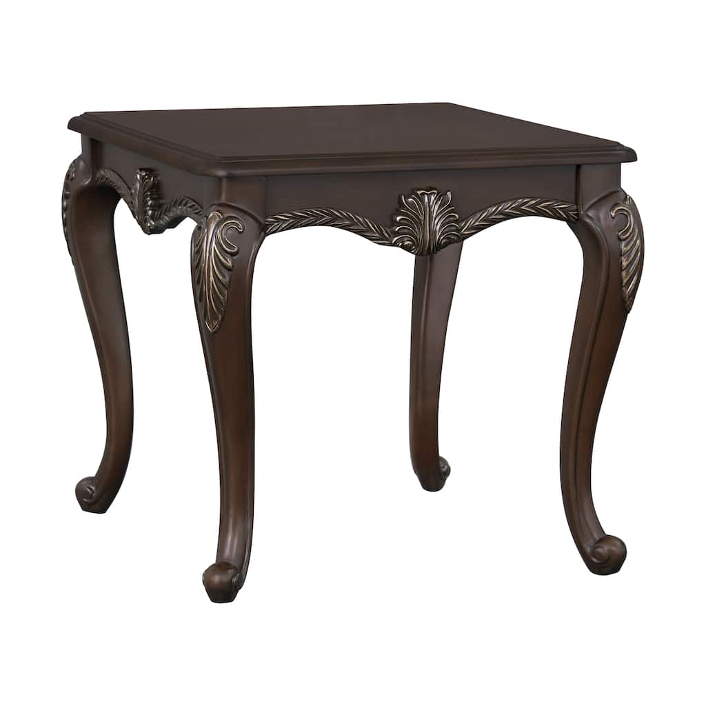 Pierce Cherry Finish End Table Modern End Table Solutions，Compact End Table Collection