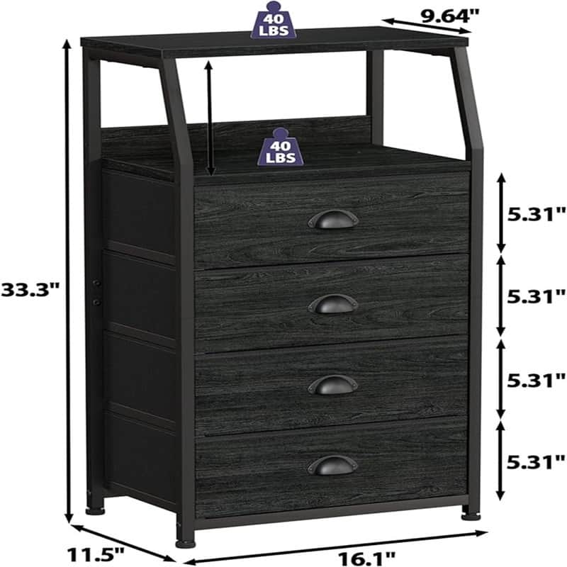 Tall 4 Drawers Night Stands