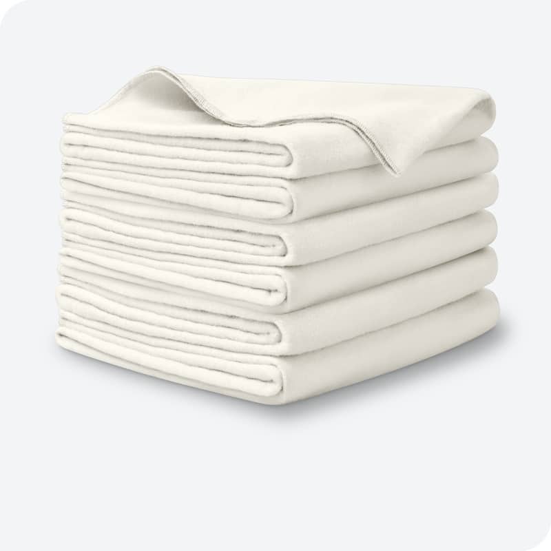 Bare Home 6 Pack Cotton Flannel Receiving Blanket - N/A