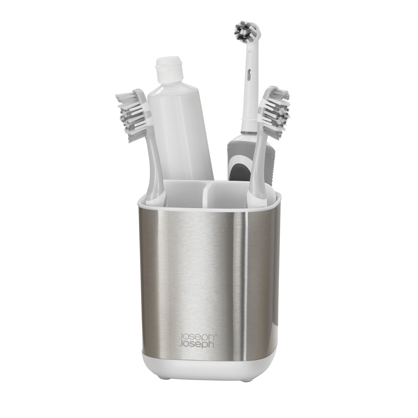 Joseph Joseph EasyStore Stainless Steel Toothbrush Holder