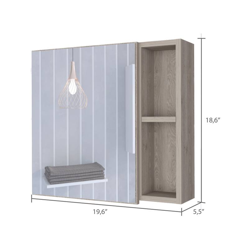 Myrick 2-Shelf Medicine Cabinet with Mirror