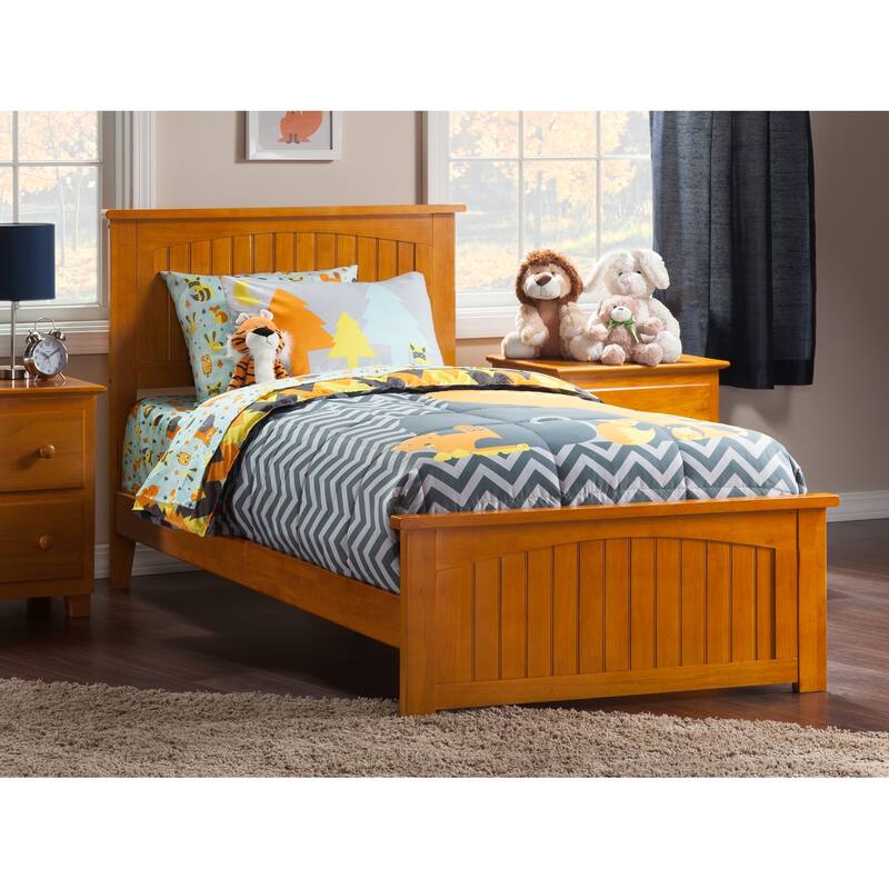 Traditional Bed Frame with Footboard - HomeStock Haven White Finish - Sleigh Style Platform Bed