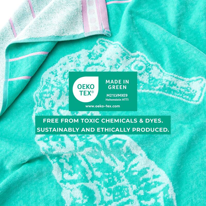 Linery & Co. 100% Cotton Jacquard 2 Pack Summer Beach Towels