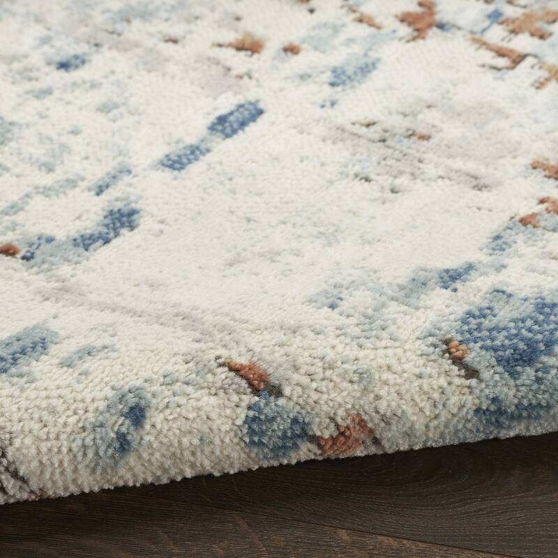 Mequn Power Loomed Abstract Modern Durable Area Rug By HomeRoots