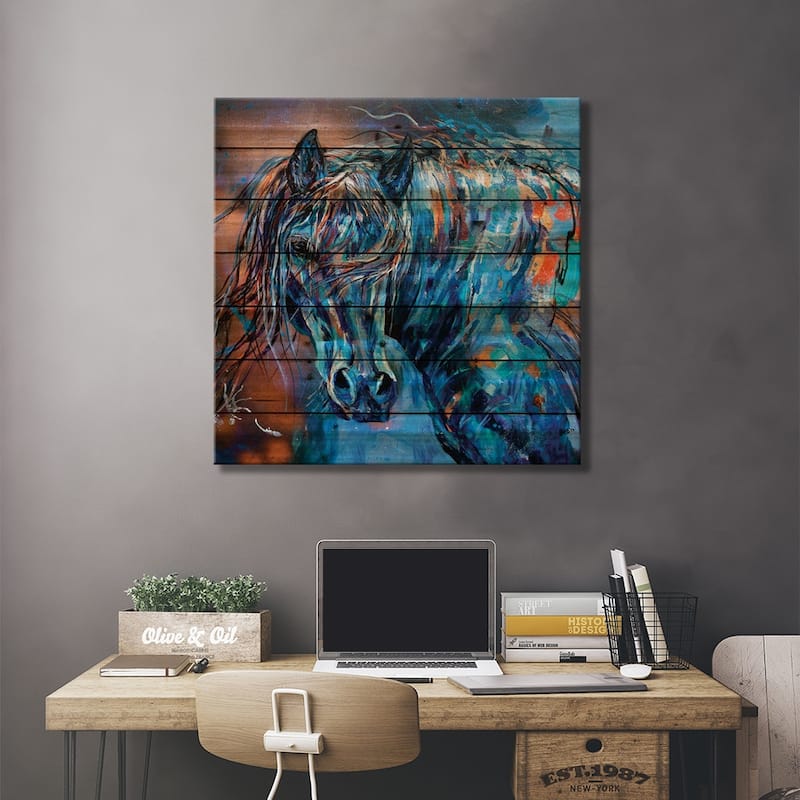 Wild One Print On Wood by Lindsey Dahl - Multi-Color