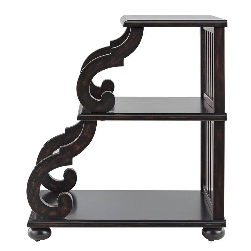 Lorraine Wood Scroll End Table by iNSPIRE Q Classic