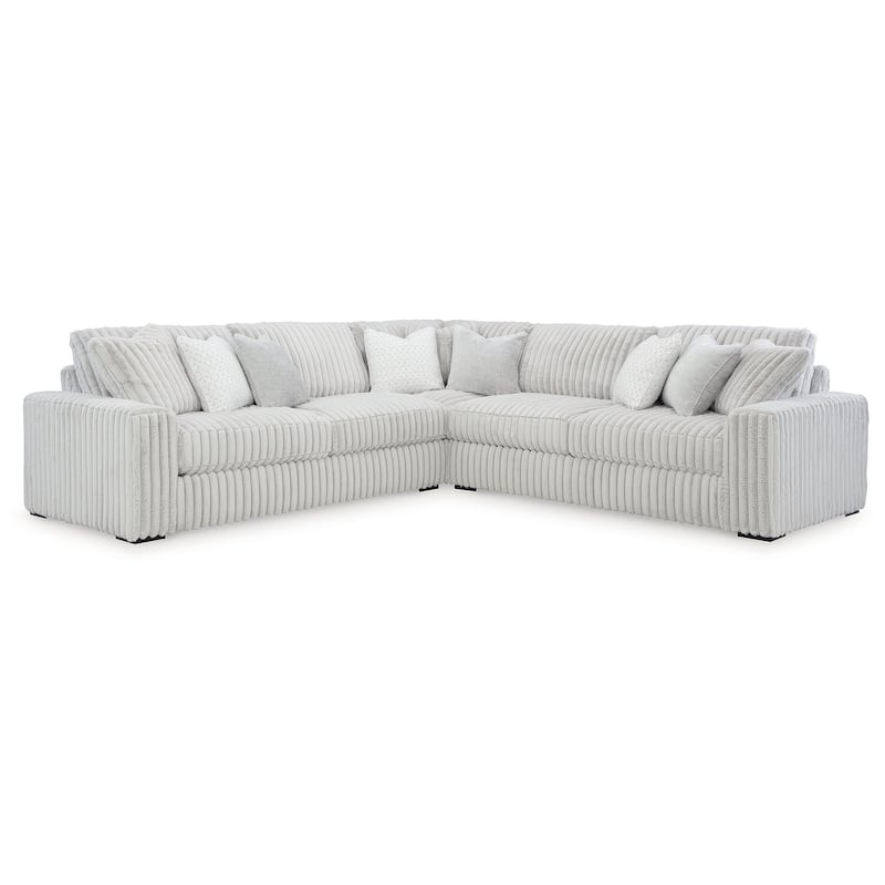 Signature Design by Ashley Stupendous White 3-Piece Sectional - 133" W x 133" D x 41" H