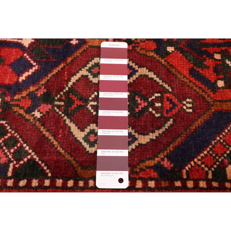 ECARPETGALLERY Hand-knotted Kayseri Vintage Dark Red Wool Rug - 6'4 x 10'0