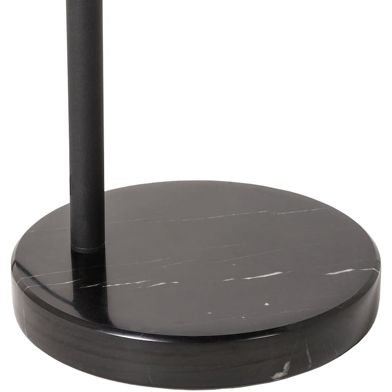 Edmonde Arched Black Modern Floor Lamp - 68"H x 46"W x 12"D