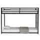 preview thumbnail 8 of 9, Adam Sturdy Twin Over Twin Metal Bunk Bed, Low Profile, Safe Climbing with Stable Ladder, for Kids & Adults