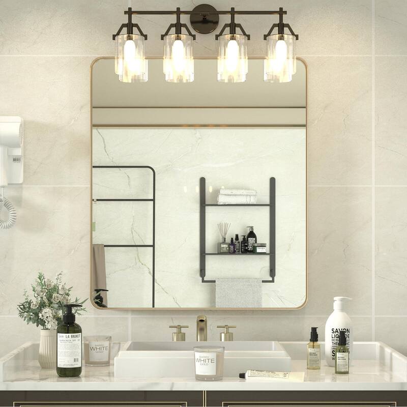 Rectangle Bathroom Mirror for Vanity Wall Mounted Vertical Horizontal Makeup Mirror