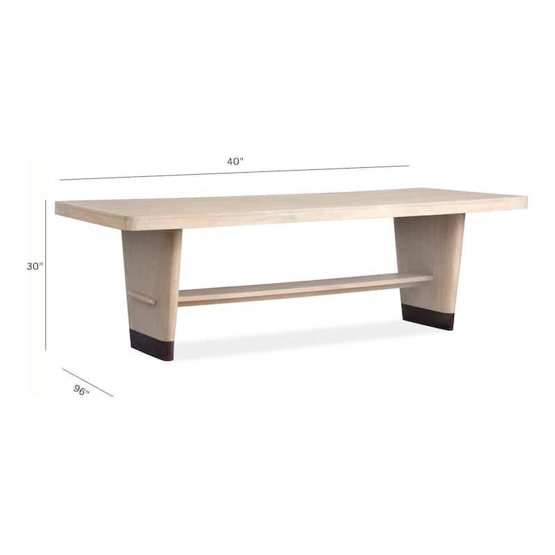 Salt Life Home Sunset Cove Sanibel Brown Trestle Dining Table - 40''W x 96''D x 30''H