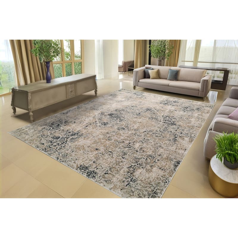 Dynamic Rugs Quartz Traditional Area Rug