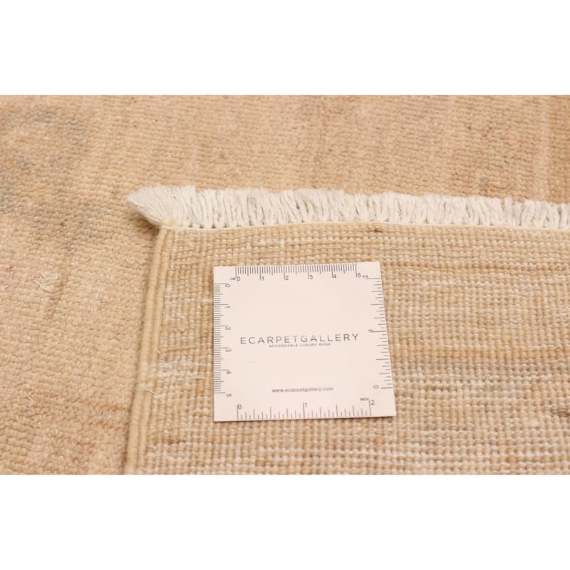 ECARPETGALLERY Hand-knotted Chobi Finest Ivory Wool Rug - 7'10 x 10'3