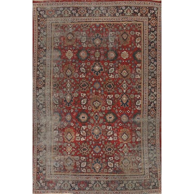 Mahal Persian Antique Area Rug Hand-Knotted Wool Carpet - 6'9"x 9'11"