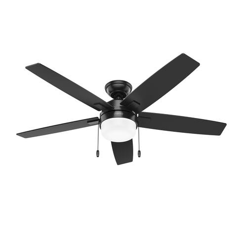 Hunter 52" Anisten Ceiling Fan with LED Light Kit and Pull Chain, Modern, Contemporary
