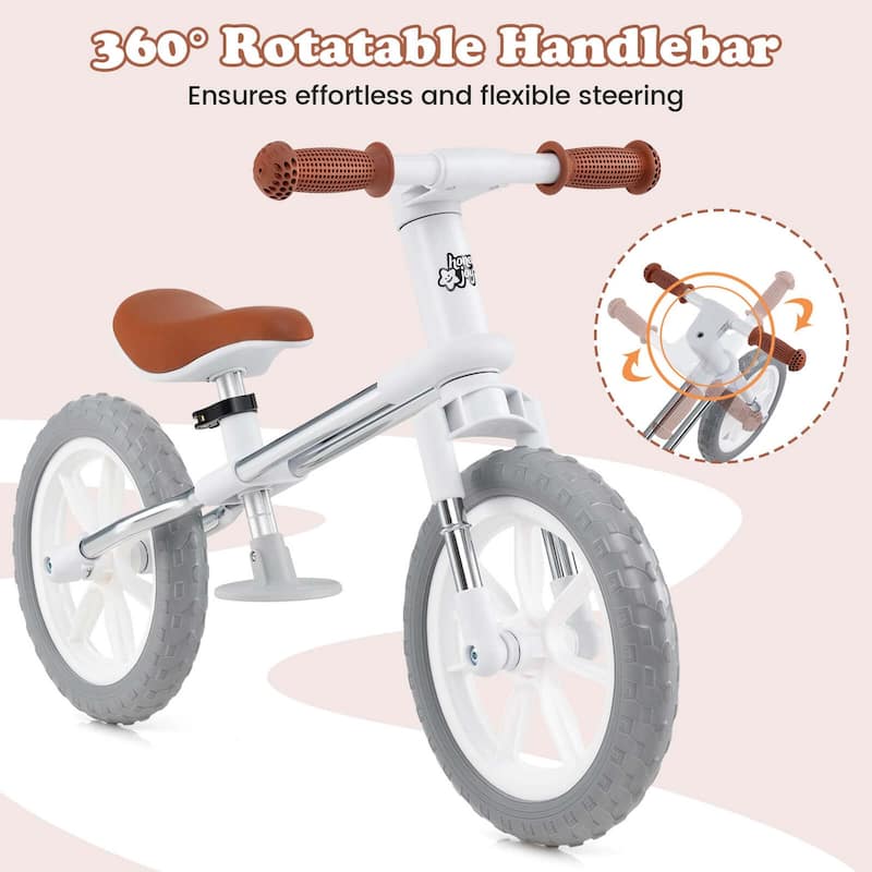 Honeyjoy 12" Balance Bike 2 Wheels Children’s Bicycle with Adjustable - See Details