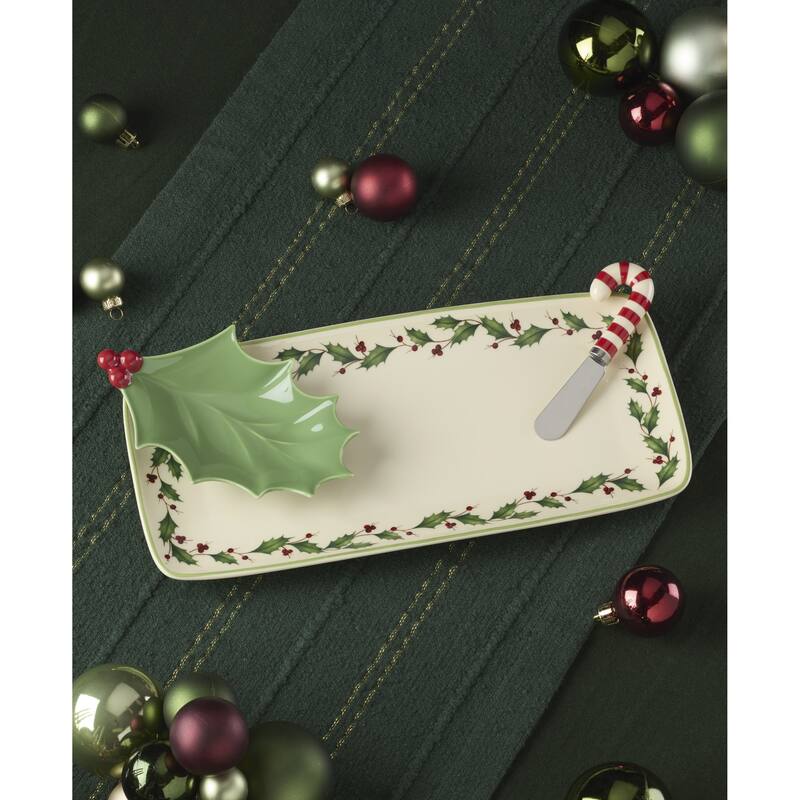 Lenox Holiday 3-Piece Hostess Set with Spreader
