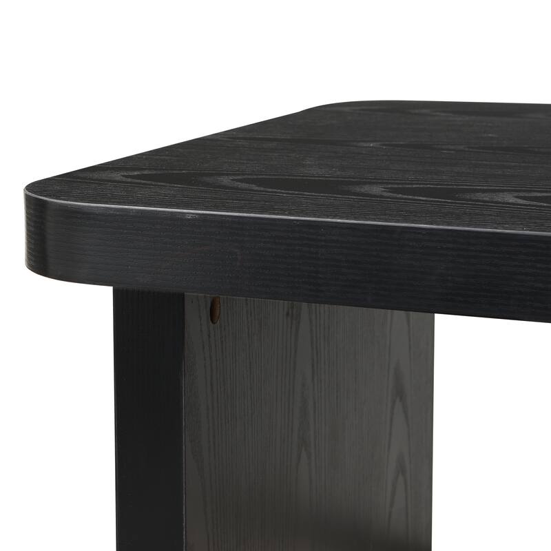 GDFStudio - Carter L-Shaped Farmhouse Coffee Table with Detachable Design